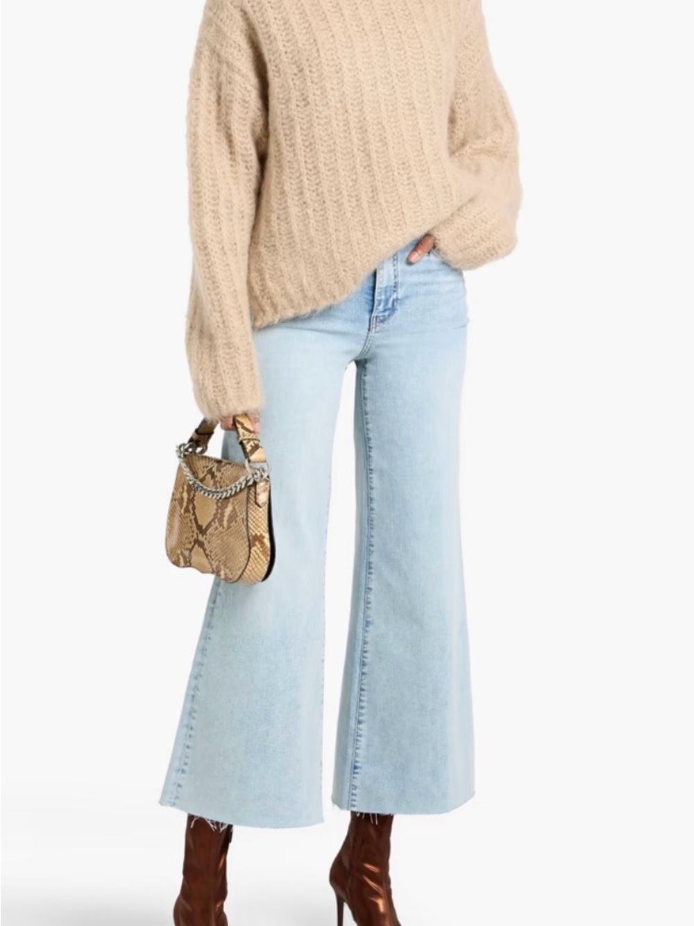 FRAME Le Palazzo Crop Wide Leg Jeans